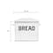 Hello Honey® 13.5" Enameled Metal Distressed White Bread Box with Lid